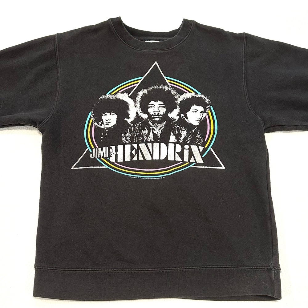 Junk Food Long Sleeve Jimi Hendrix Tee Band Graphic‎ Sweatshirt in Black 🖤